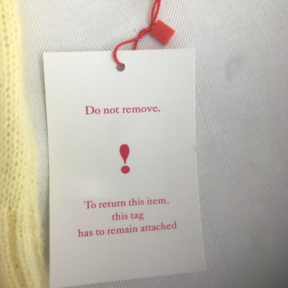 Rouje Paris Romeo Cardigan Sweater in Soft Yellow Size 40/Medium - Picture 11 of 11